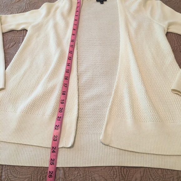 Talbots cream colored open cape sweater - Picture 5 of 8
